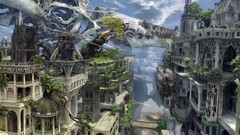 fantasy art building fantasy city