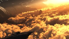 fantasy art clouds sky