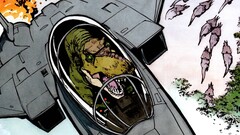 fantasy art comics Bill Watterson humor jet-fighter