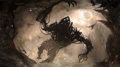 fantasy art creature digital art Beige