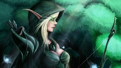 fantasy art elves fantasy girl hoods green eyes