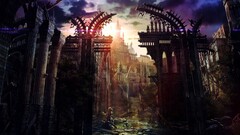 fantasy art fantasy city artwork ruin