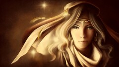 fantasy art fantasy girl face blonde