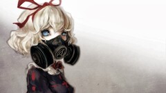 fantasy art gas masks anime girls Anime Medicine Melancholy