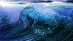 fantasy art horse artwork water digital art