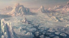 fantasy art ice landscape artwork