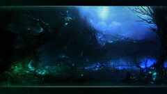 fantasy art landscape dark