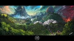fantasy art landscape nature