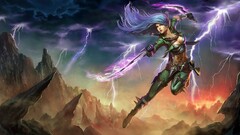 fantasy art League of Legends katarina