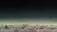 fantasy art night fantasy city