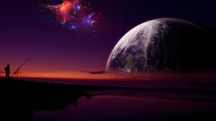 fantasy art planet space art digital art Space