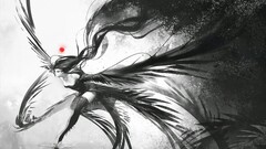 fantasy art selective coloring anime girls Anime