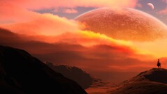 fantasy art space art planet Space digital art sky