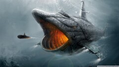 fantasy art submarine dieselpunk