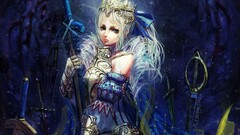 fantasy art sword armor fantasy girl anime girls Anime