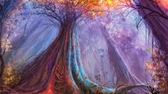 fantasy art Trees nature artwork