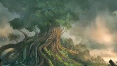 fantasy art Trees nature