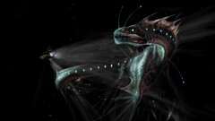 fantasy art underwater creature diving