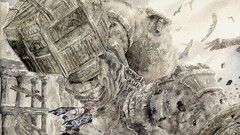 fantasy art Wander and the Colossus artwork