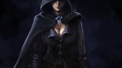 fantasy art Yennefer RPG big boobs fantasy girl fan art hoods