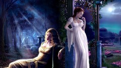 fantasy girl artwork two women Women