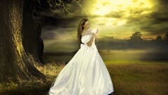 fantasy girl dress white dress