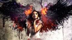 fantasy girl wings angel fantasy art Women