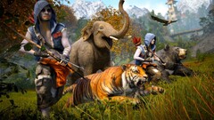 Far Cry 4 Far Cry tiger elephant bow Bears running video games