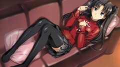 fate series fate stay night tohsaka rin anime girls