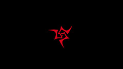 fate series Minimalism black background red