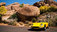 Ferrari Car vehicle yellow cars rock