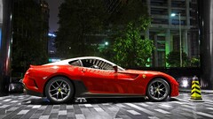 Ferrari Ferrari 599 Car red cars Traffic Cone