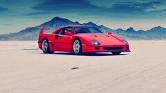 Ferrari ferrari f40 red cars Car desert vehicle
