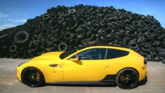 Ferrari FF Ferrari yellow cars Car vehicle tires