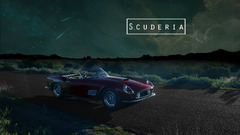 Ferrari night sky Car Scuderia Ferrari vehicle