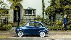 Fiat 500 Car urban vehicle Fiat blue cars