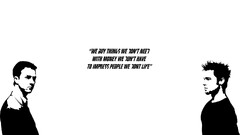 Fight Club Minimalism Typography Brad Pitt Edward Norton Movies