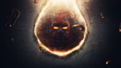 fire face eyes burning