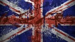 flag uk british flag paint splatter digital art