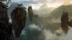 floating island Mountains landscape artwork Avatar