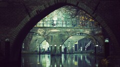 flood Bridge utrecht cityscape water
