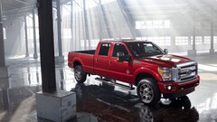 Ford F-250 Ford red cars vehicle Car pickup trucks