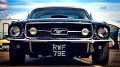 Ford mustang Car frontal view