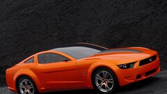 Ford mustang Car orange cars vehicle