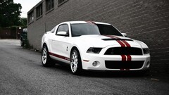 Ford mustang GT500 Ford white cars vehicle