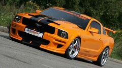 Ford mustang muscle cars vehicle orange cars Ford Car