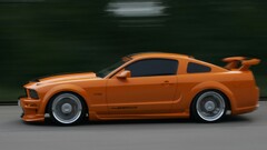 Ford mustang orange cars Ford Car vehicle