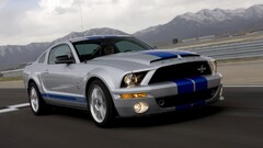 Ford Shelby GT500 Car Ford silver cars vehicle shelby gt500 road