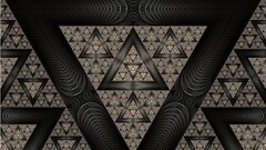 fractal abstract triangle geometry symmetry