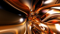 fractal Minimalism gold render abstract